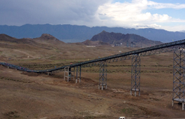 新疆中博5000tpd生产线石灰石输送廊